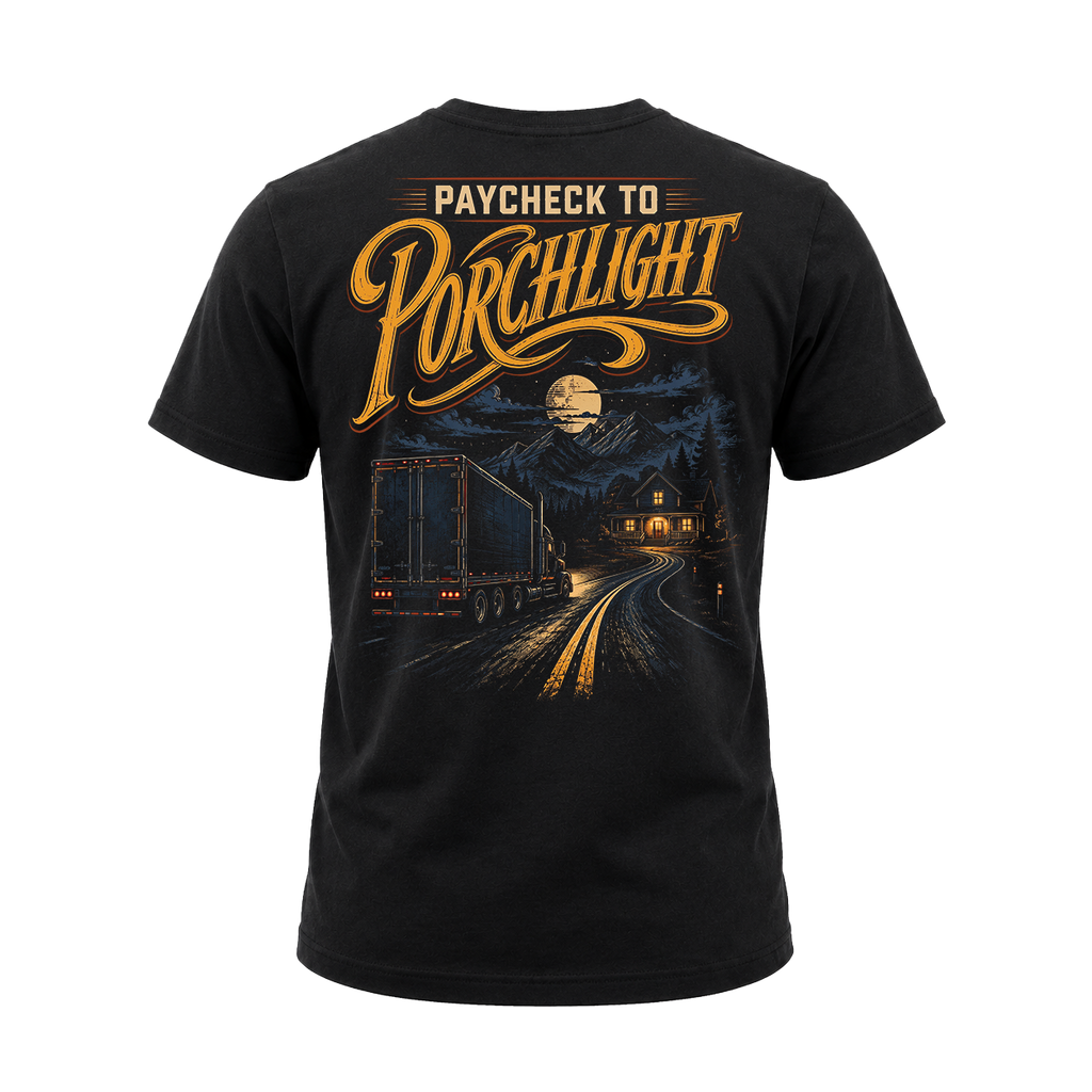 Paycheck To Porchlight - Tee Front Back