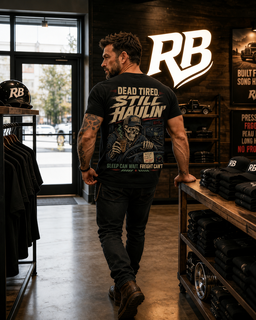 Dead Tired Still Haulin – Tee Back