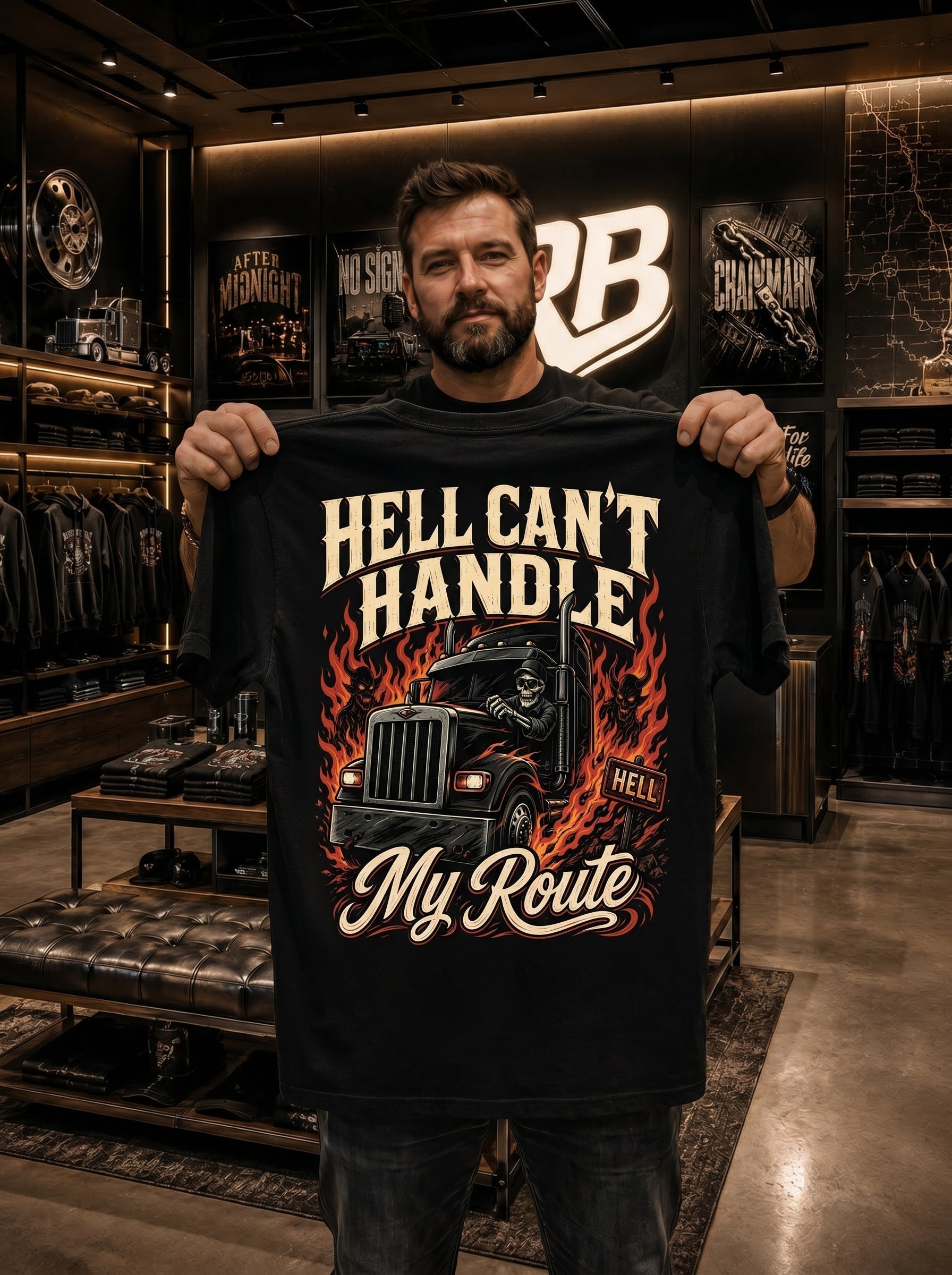 Hell Can’t Handle My Route - Tee Back