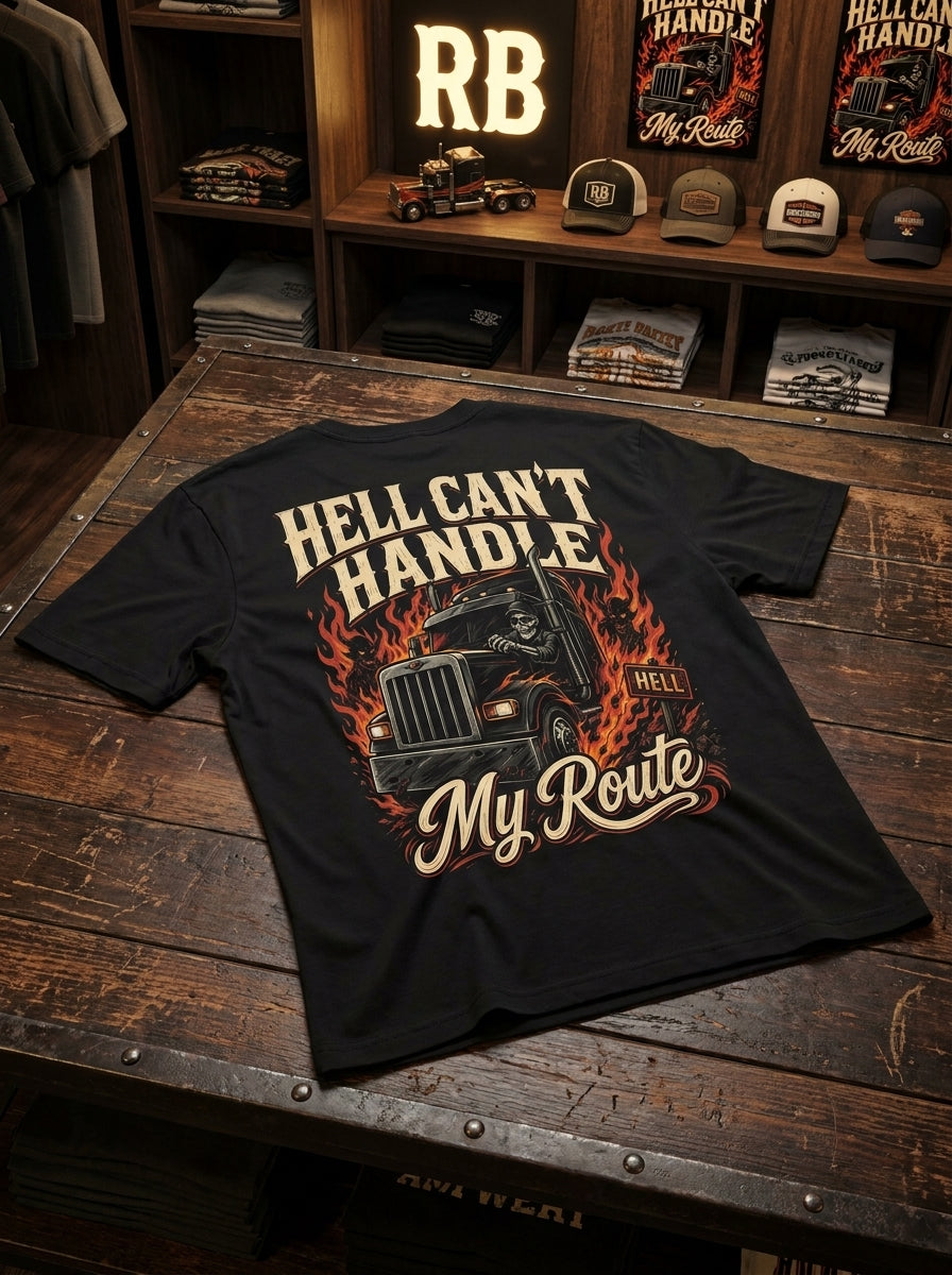 Hell Can’t Handle My Route - Tee Back