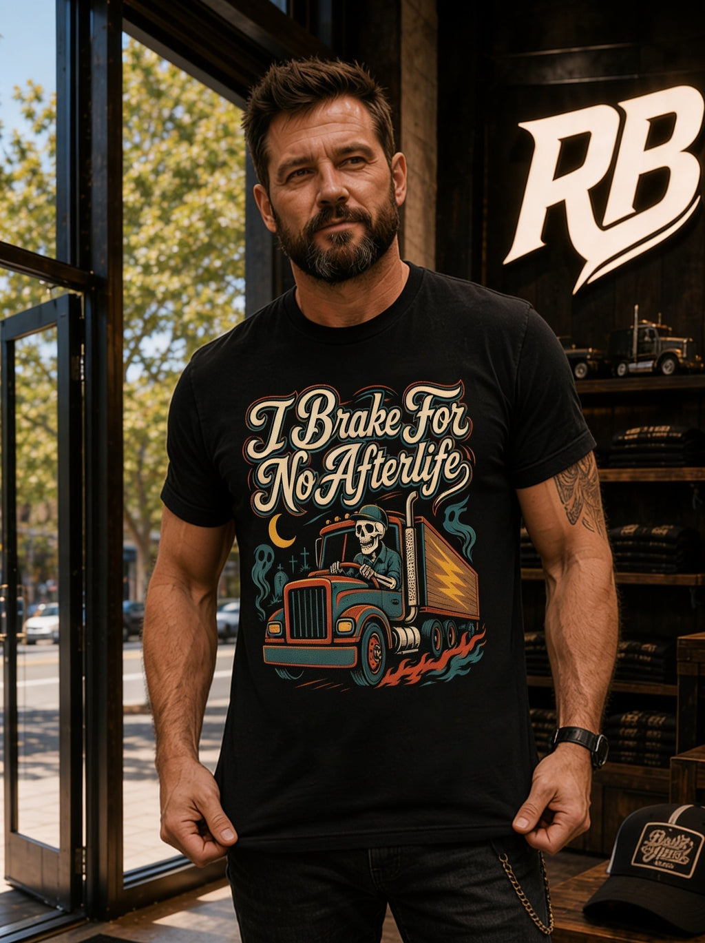 I Brake For No Afterlife - Tee Front
