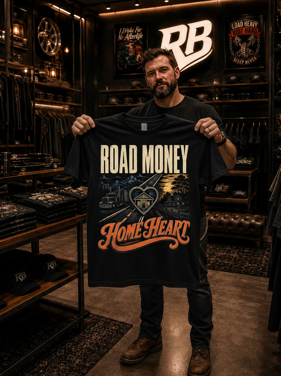 Road Money Home Heart - Tee Front