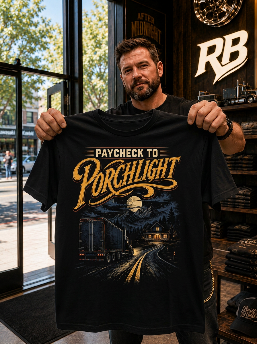 Paycheck To Porchlight - Tee Front