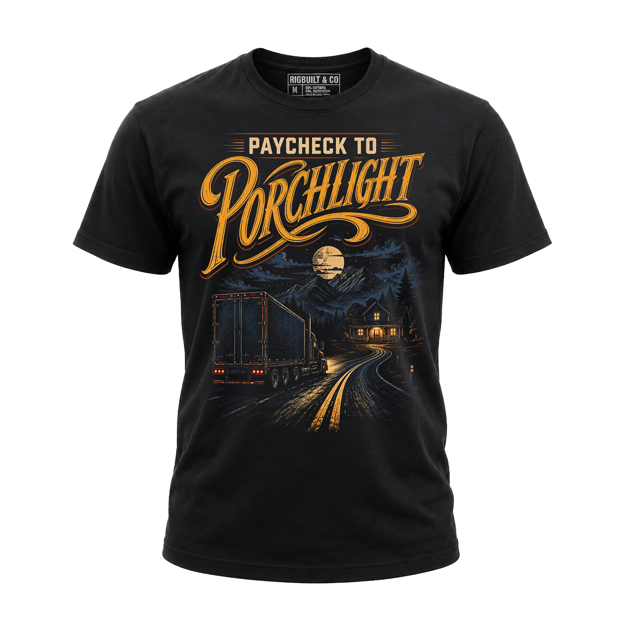 Paycheck To Porchlight - Tee Front