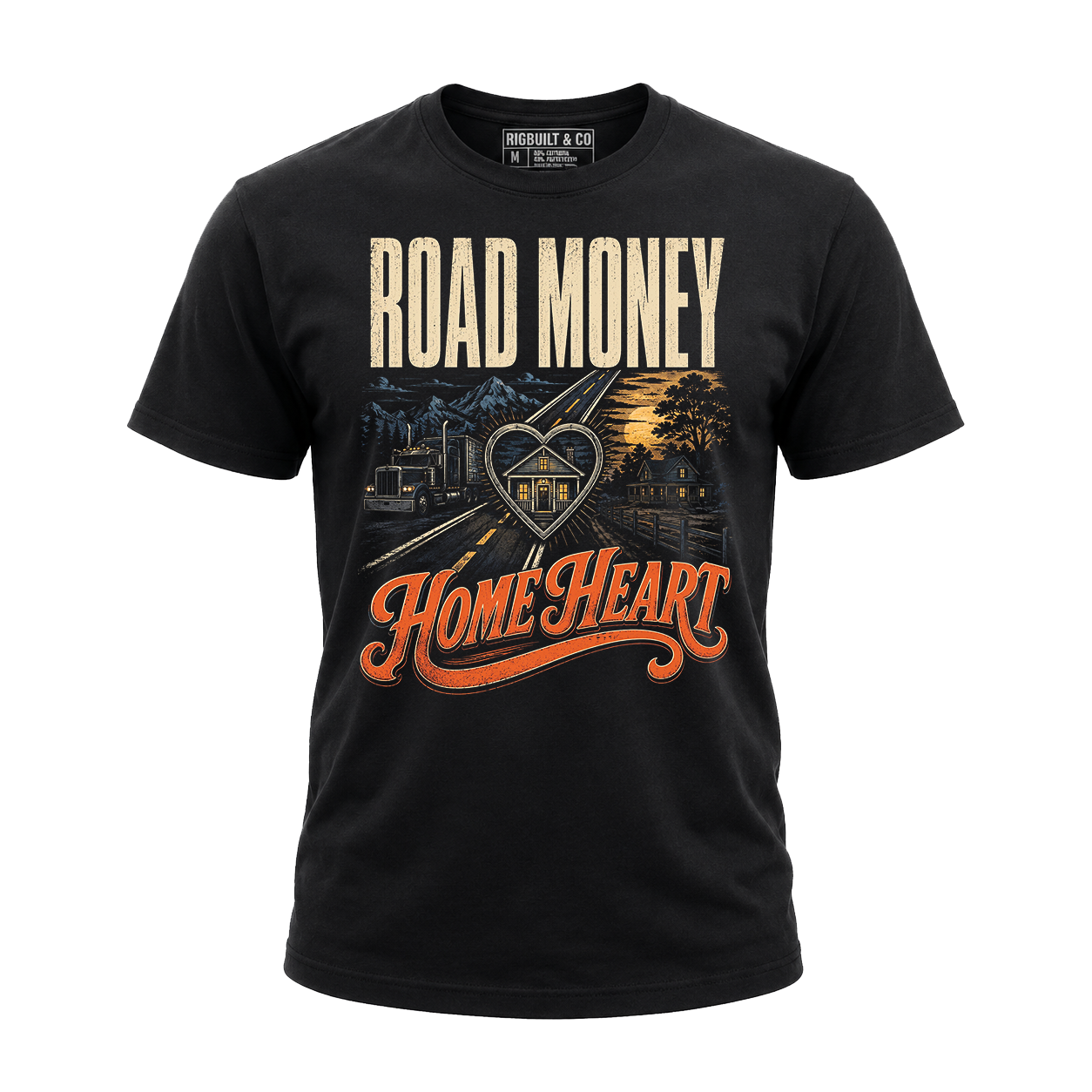 Road Money Home Heart - Tee Front