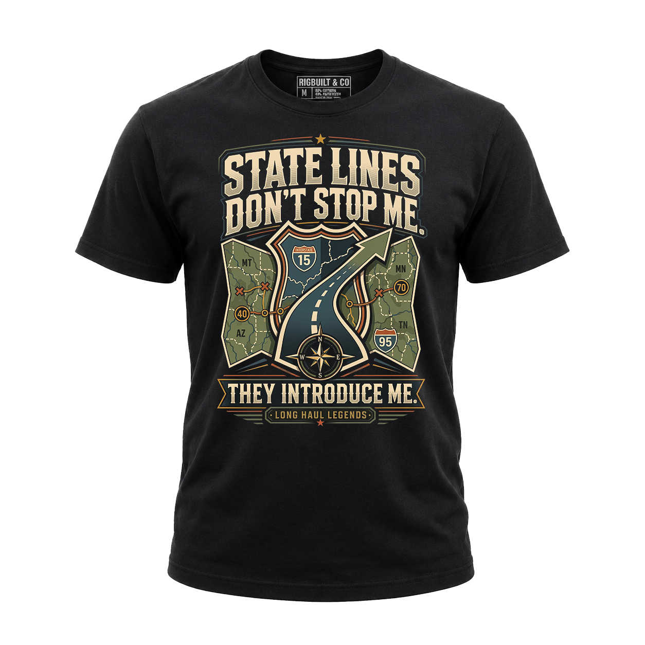 State Lines Don’t Stop Me – Tee Front