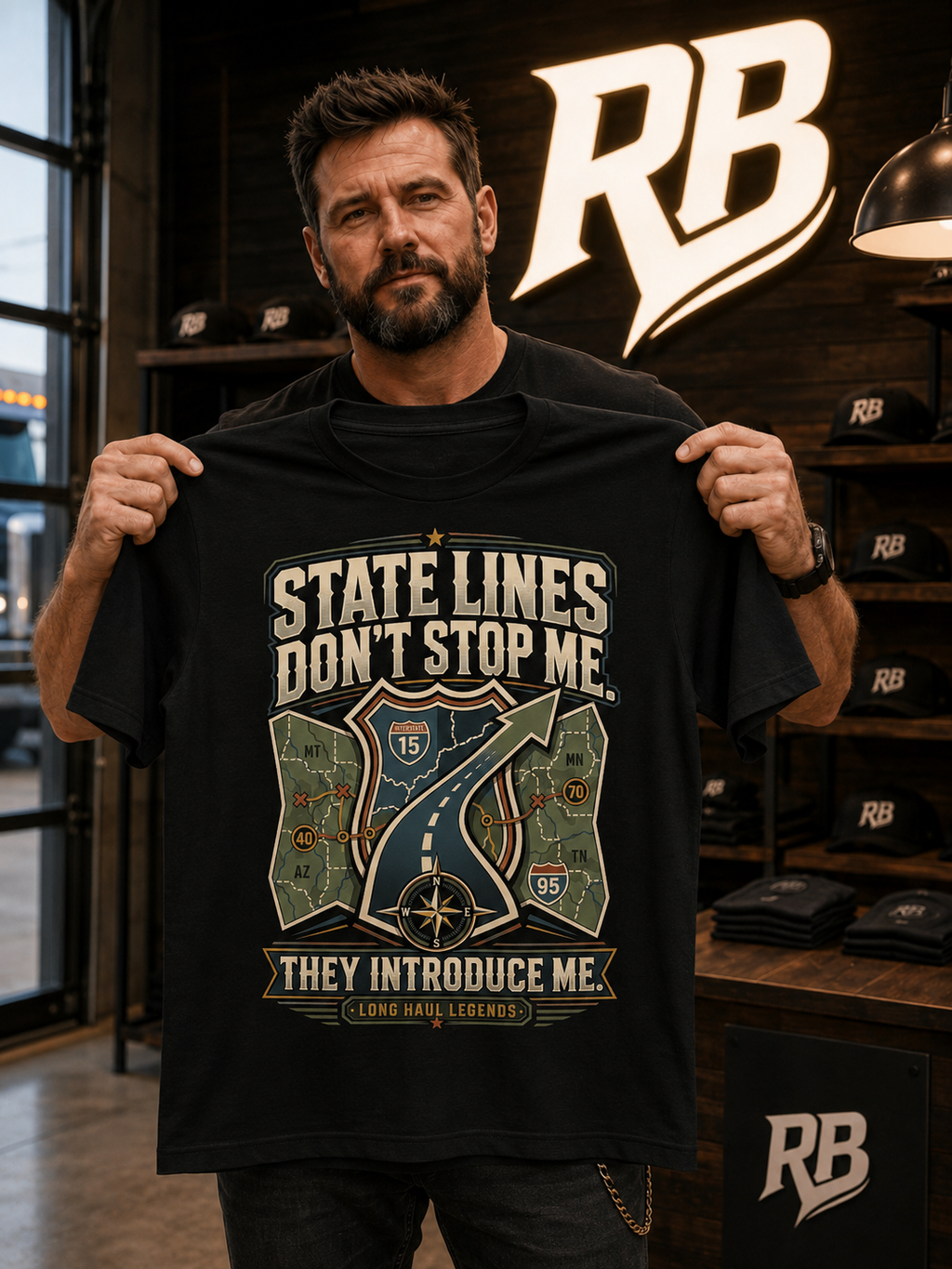 State Lines Don’t Stop Me – Tee Front