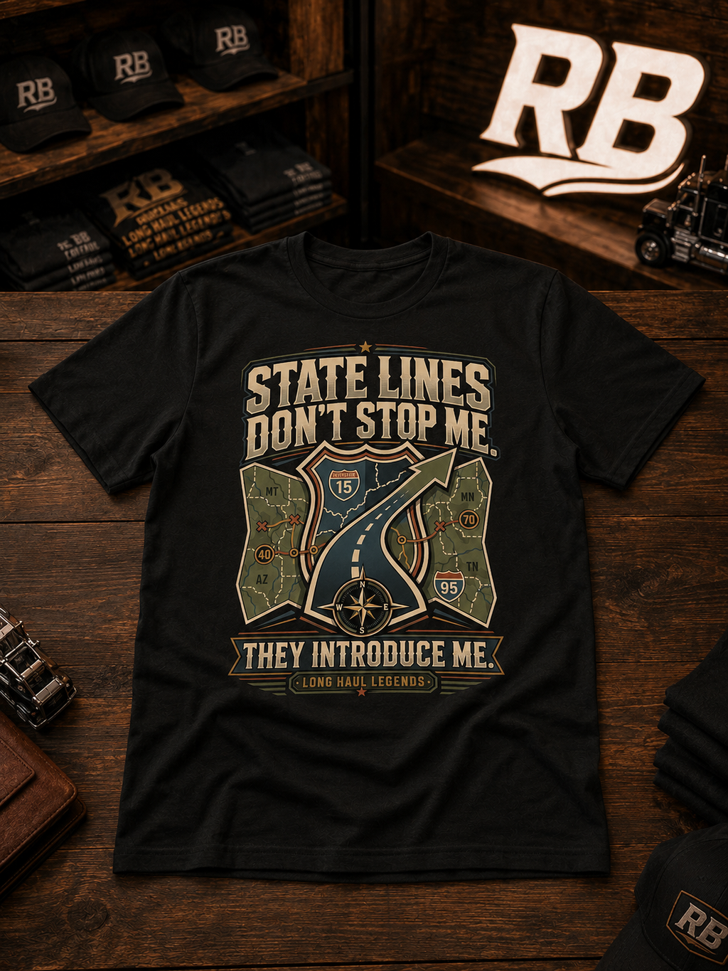 State Lines Don’t Stop Me – Tee Front