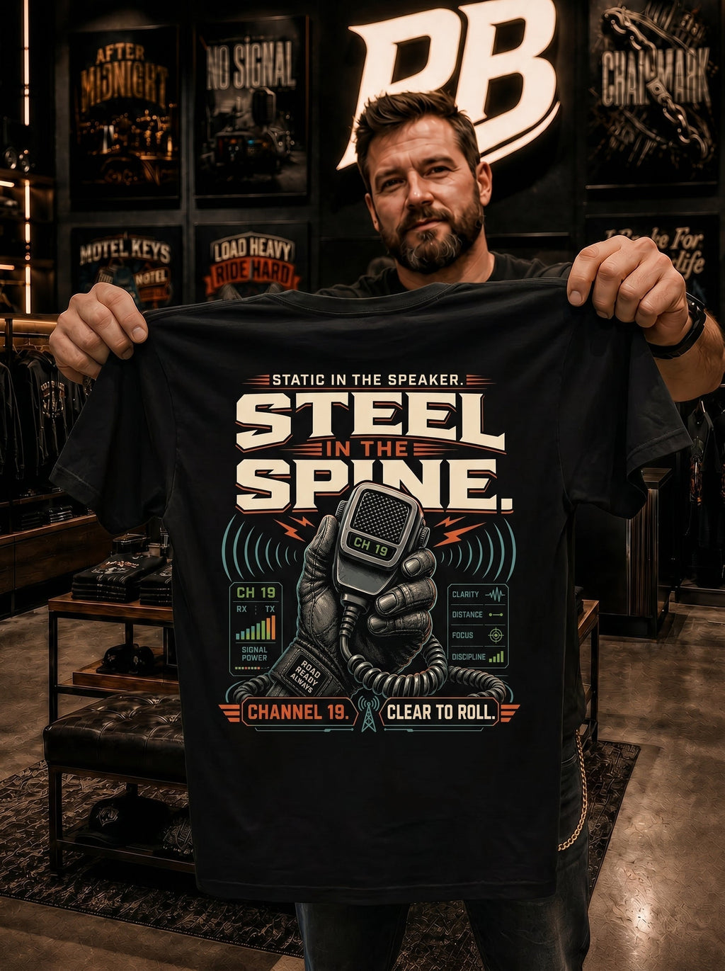 Steel In The Spine – Tee Back