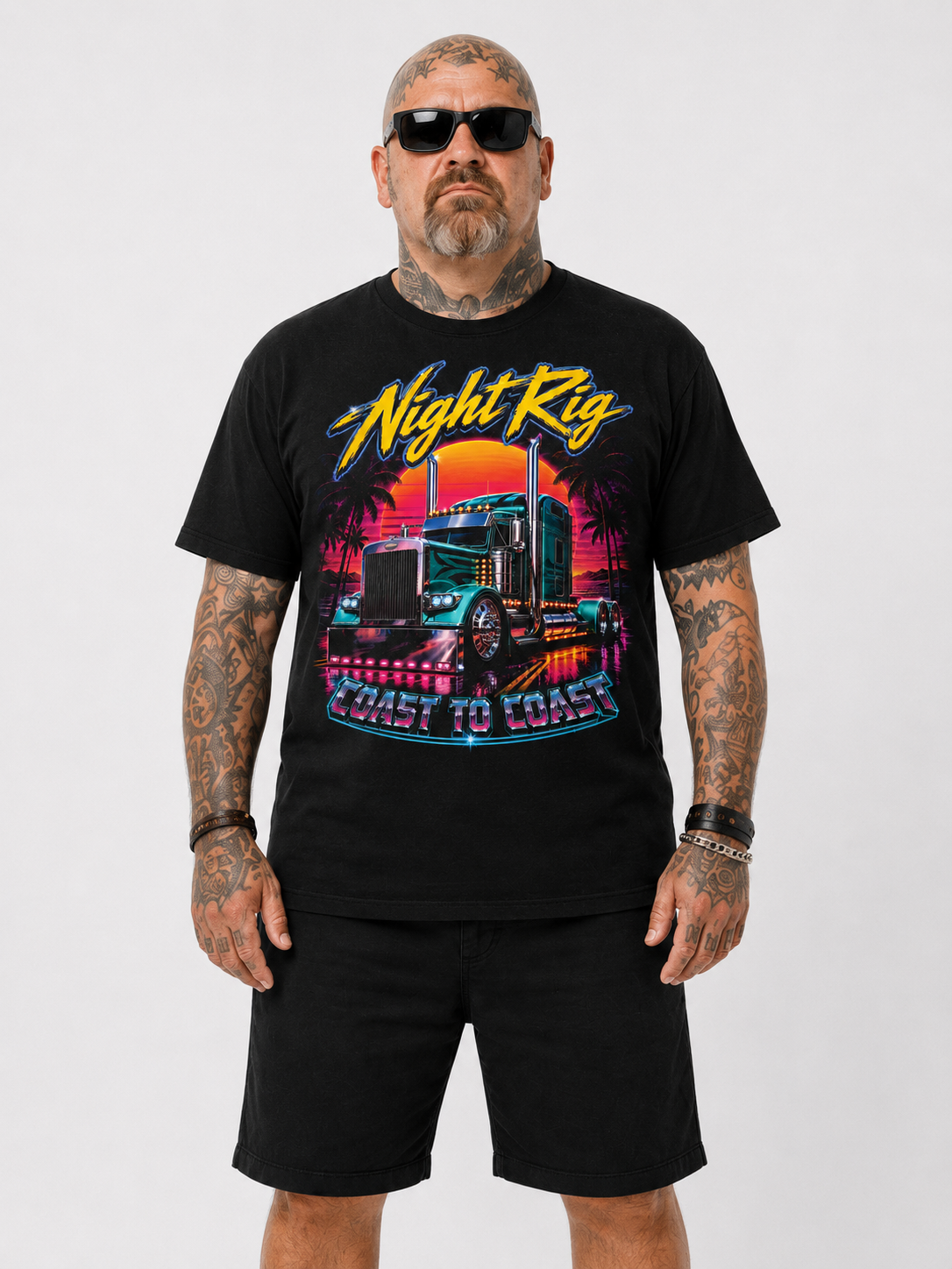 Night Rig. Coast To Coast - Tee Front