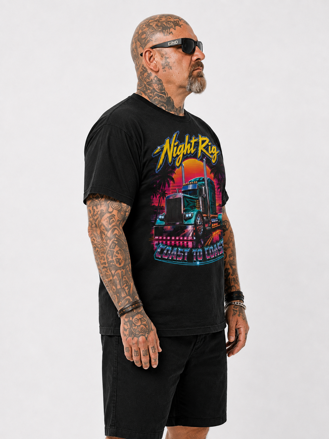 Night Rig. Coast To Coast - Tee Front