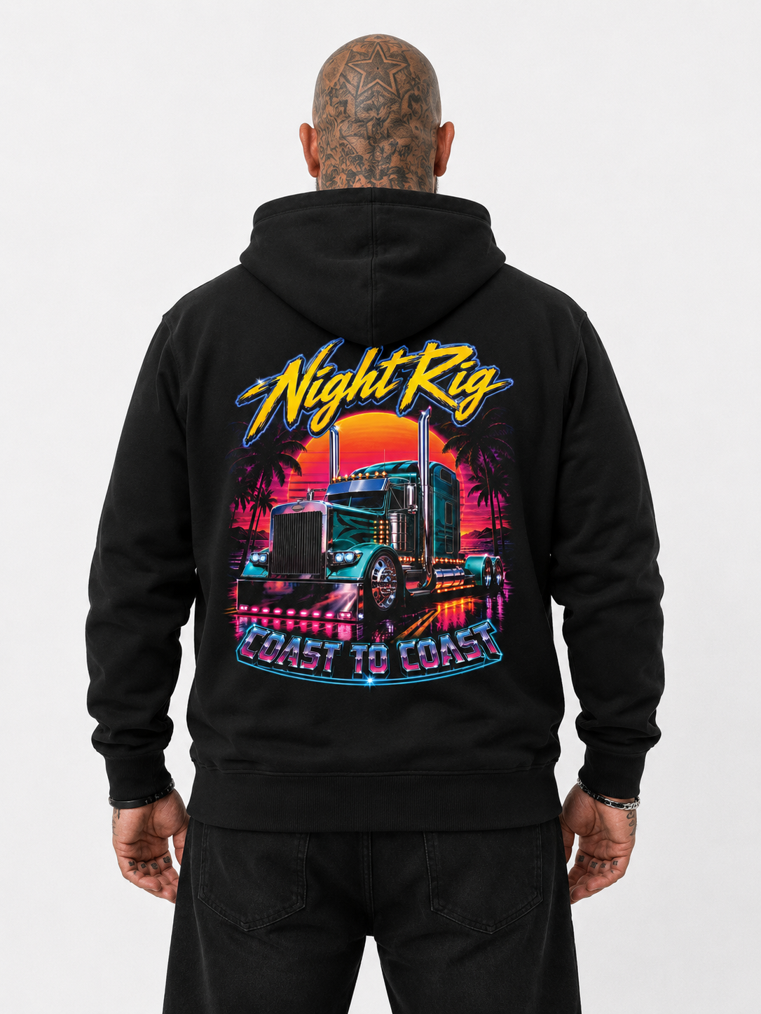 Night Rig. Coast To Coast - Hoodie
