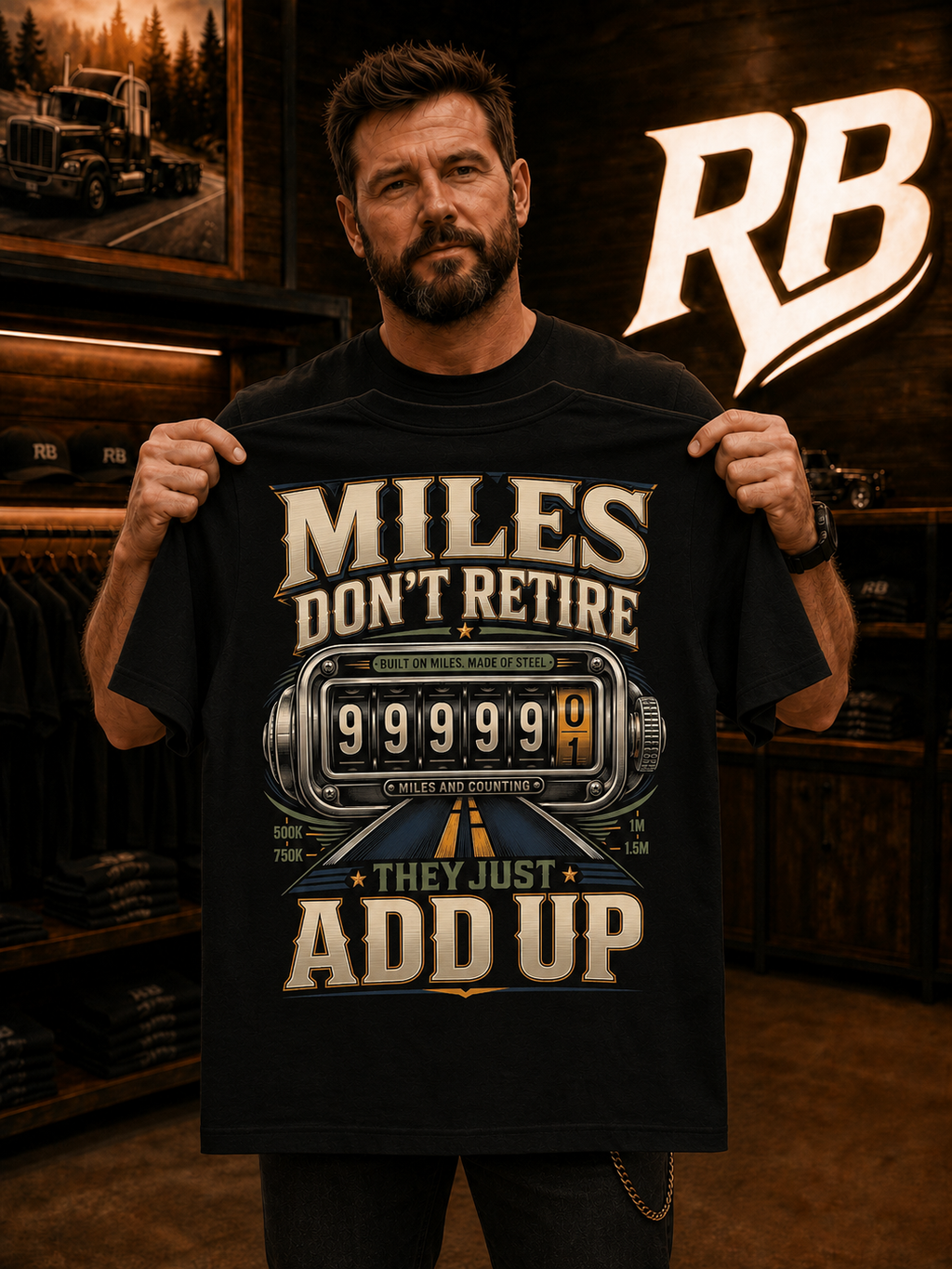 Miles Don’t Retire – Tee Back