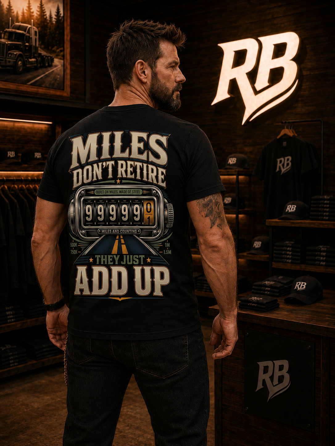 Miles Don’t Retire – Tee Back