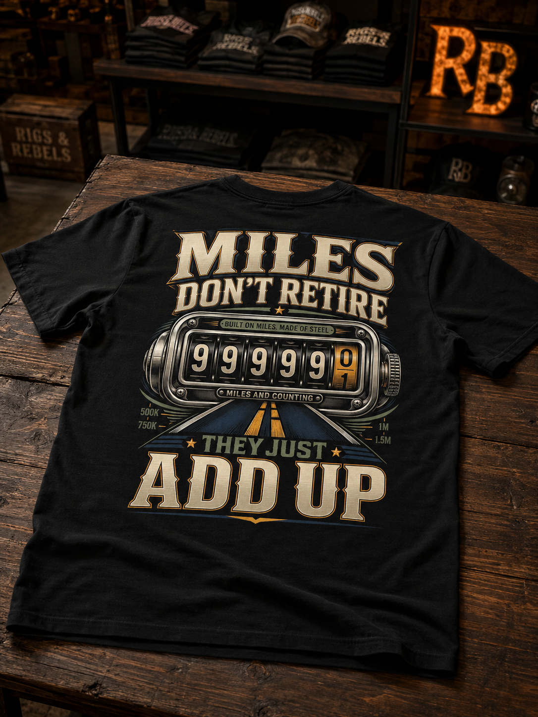 Miles Don’t Retire – Tee Back