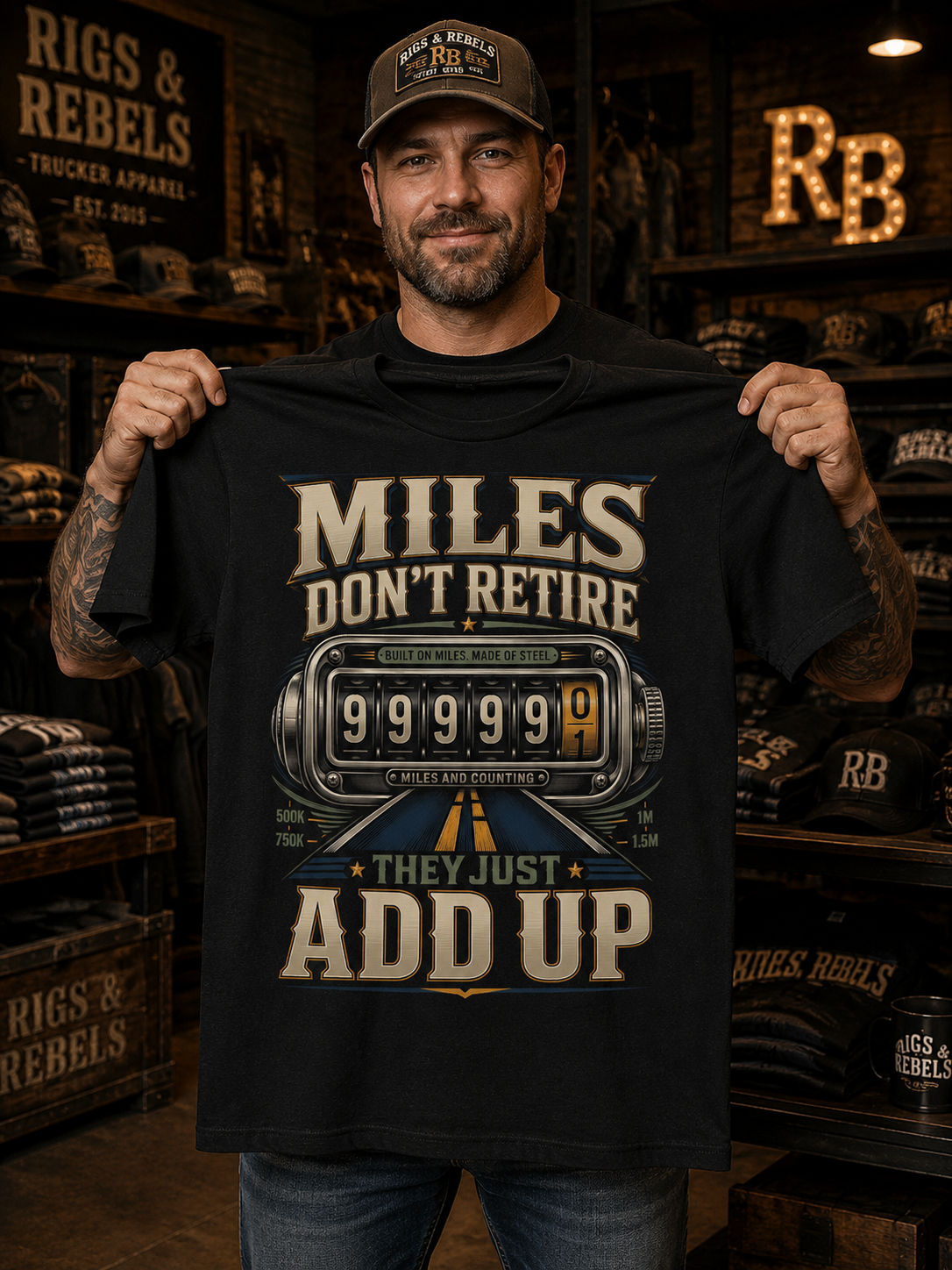 Miles Don’t Retire – Tee Front