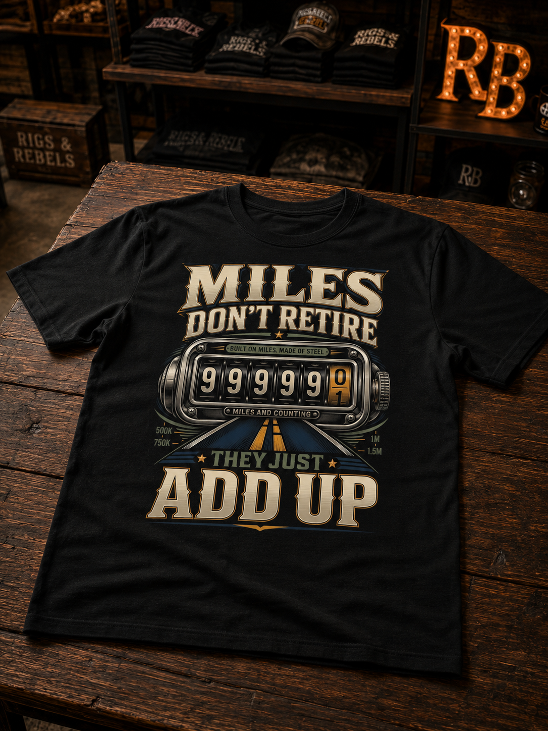 Miles Don’t Retire – Tee Front