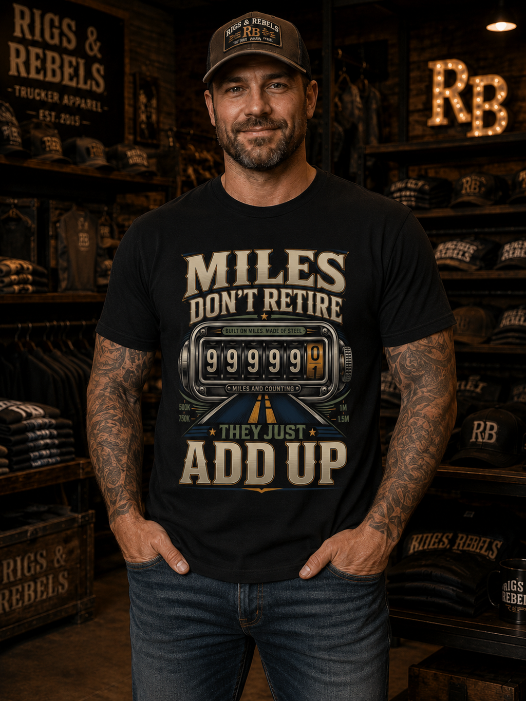 Miles Don’t Retire – Tee Front