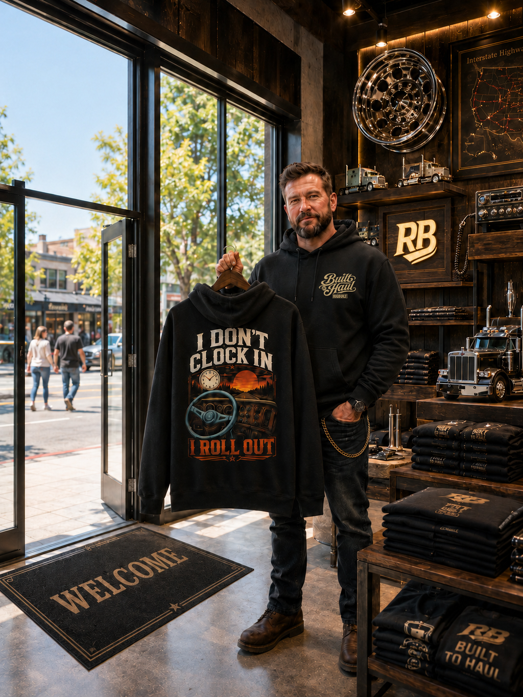 I Don’t Clock In I Roll Out – Hoodie