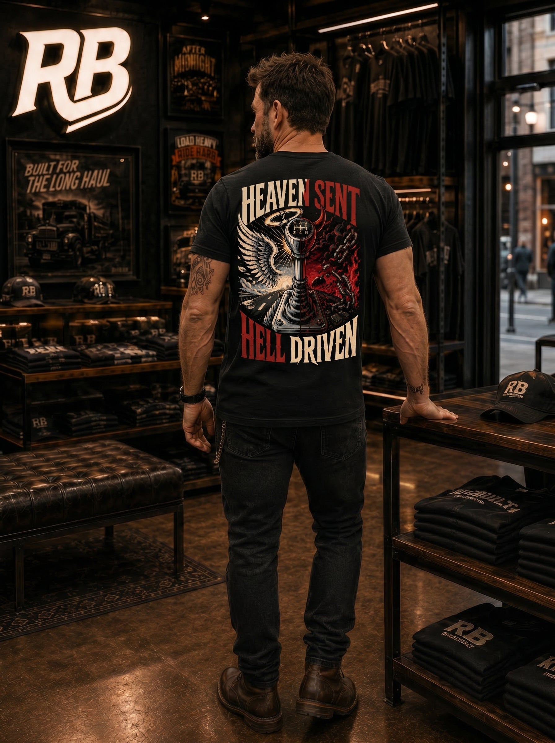 Heaven Sent Hell Driven - Tee Front Back