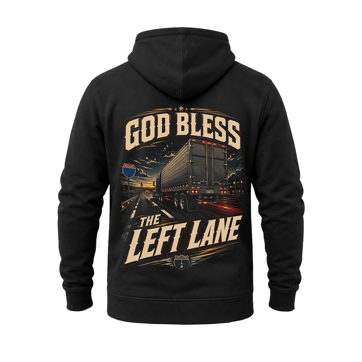 God Bless The Left Lane - Hoodie