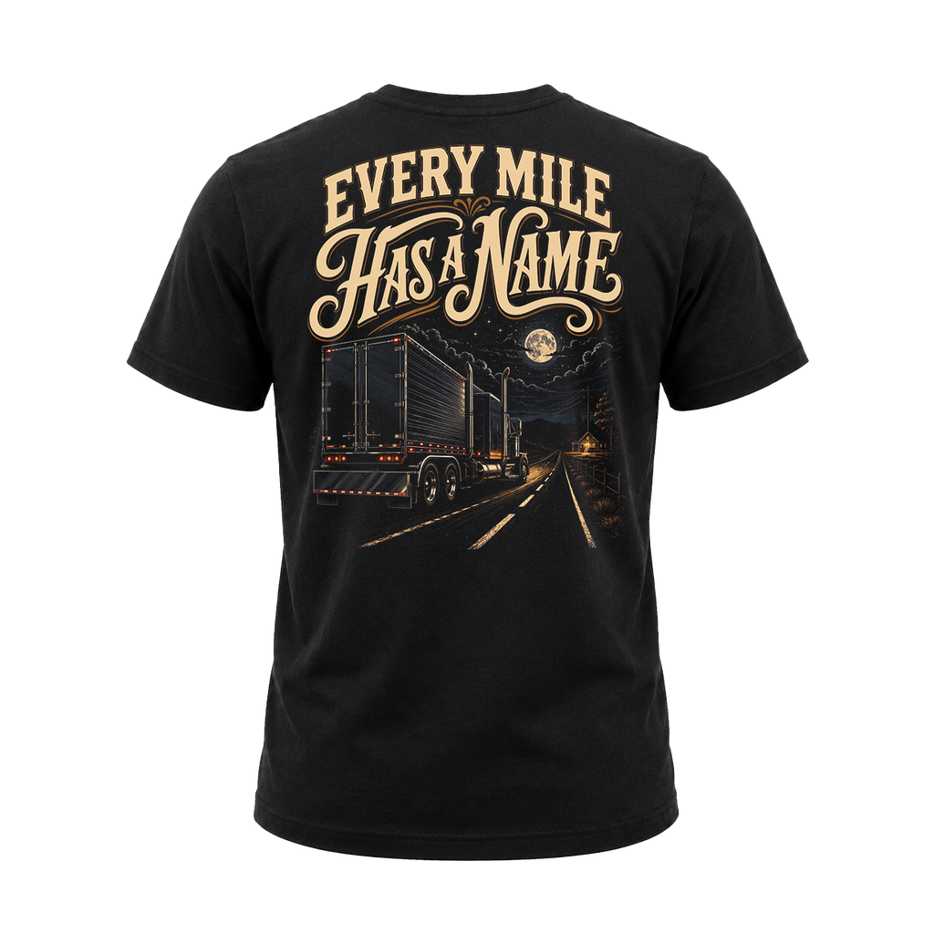 Every Mile Has A Name V2 – Tee Front Back