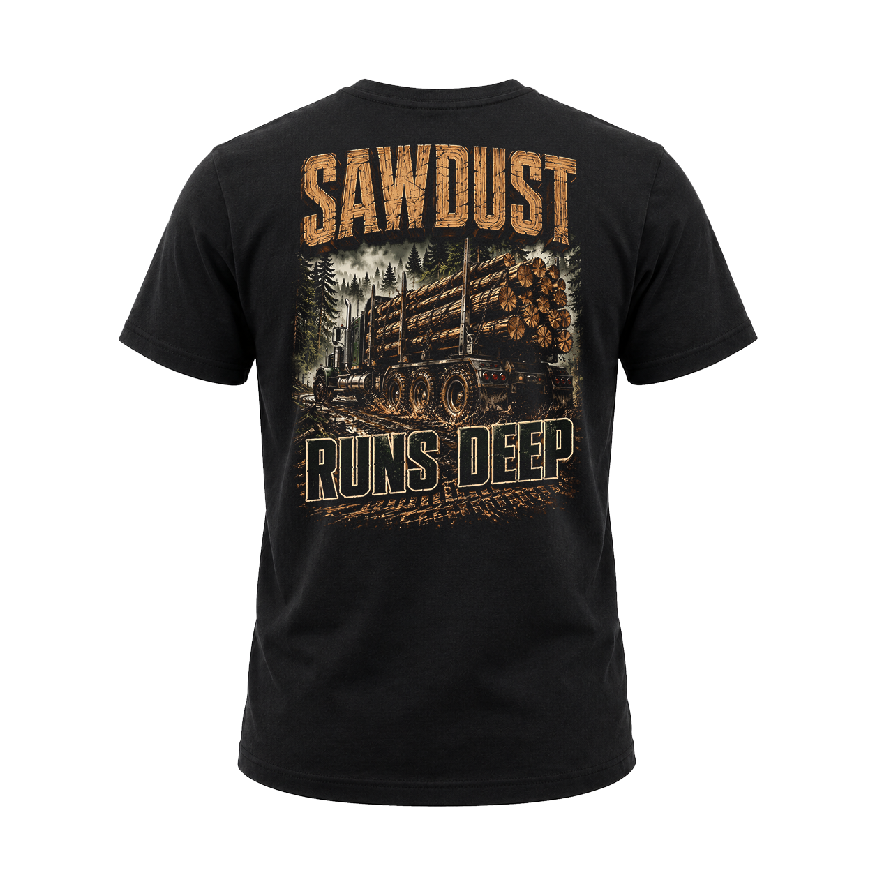 Sawdust Runs Deep - Tee Front Back