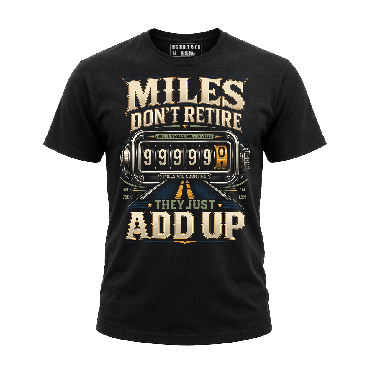 Miles Don’t Retire – Tee Front