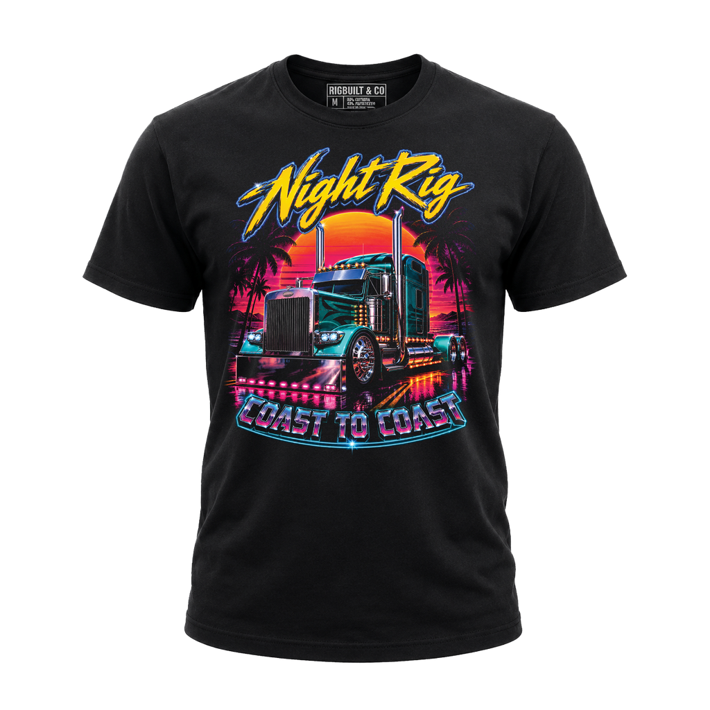 Night Rig. Coast To Coast - Tee Front