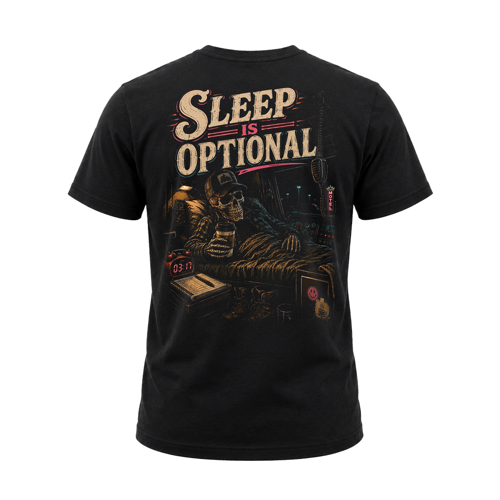 Sleep Is Optional - Tee Front Back