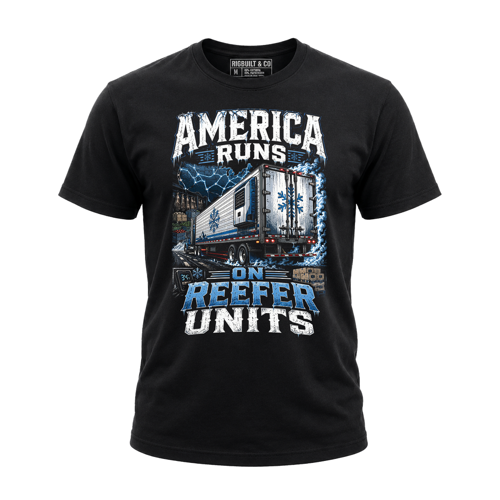 America Runs On Reefer Units - Tee Front