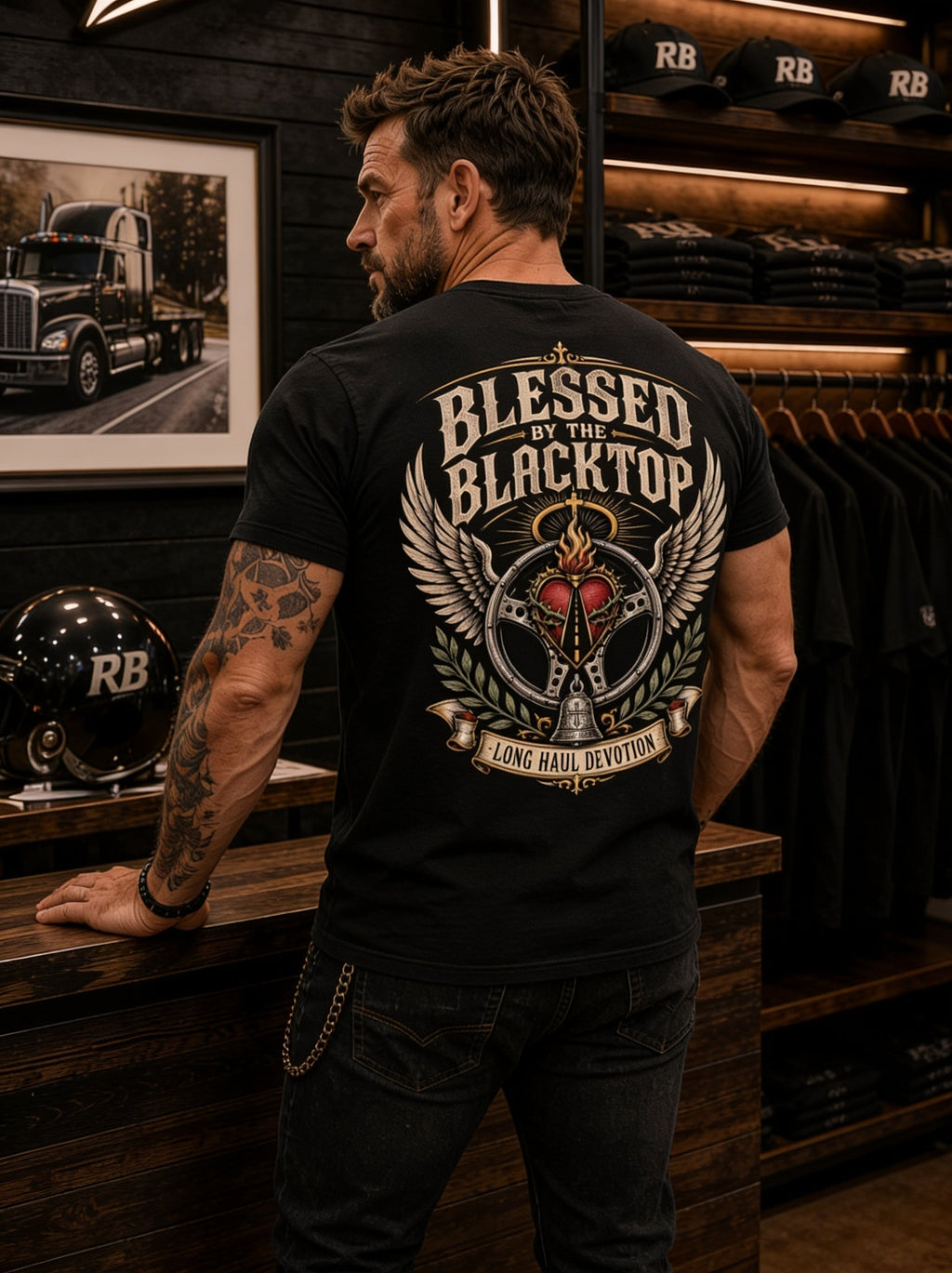 Blessed By The Blacktop - Tee Back