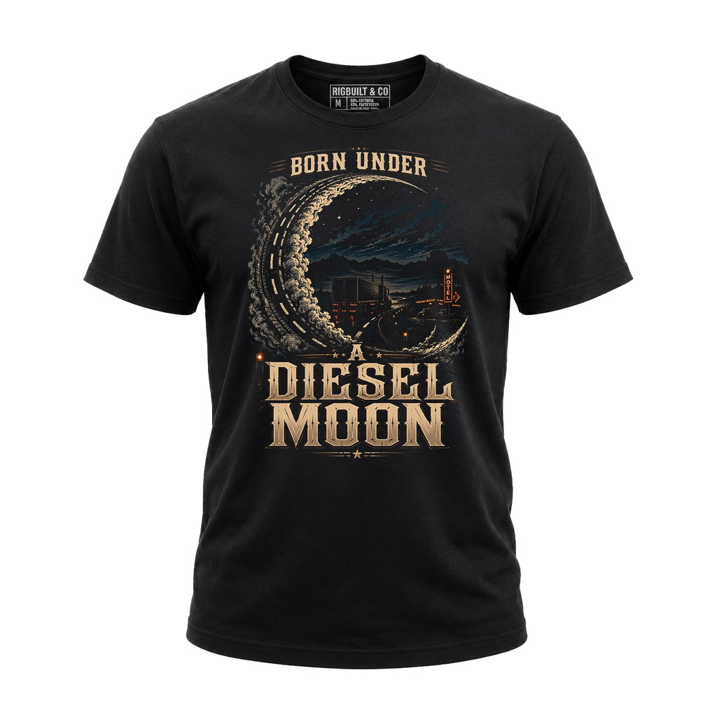 Born Under A Diesel Moon - Tee Front