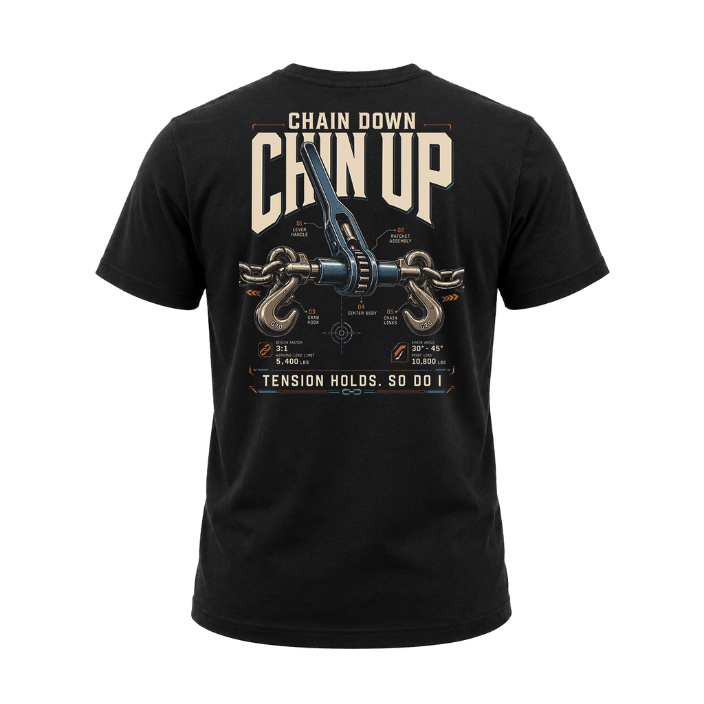 Chain Down Chain Up – Tee Back