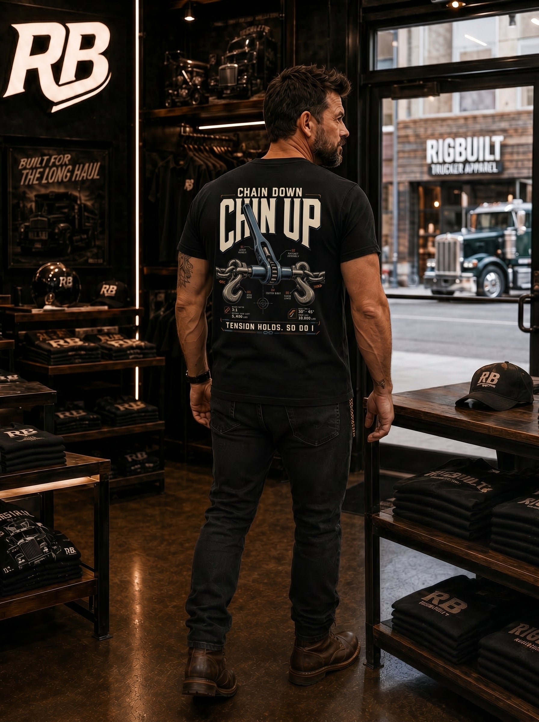 Chain Down Chain Up – Tee Back