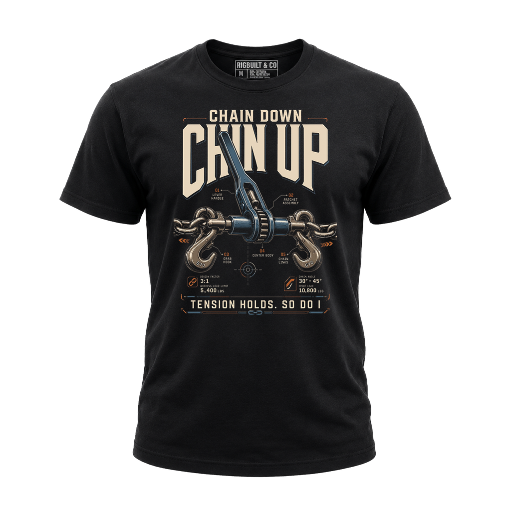 Chain Down Chain Up – Tee Front