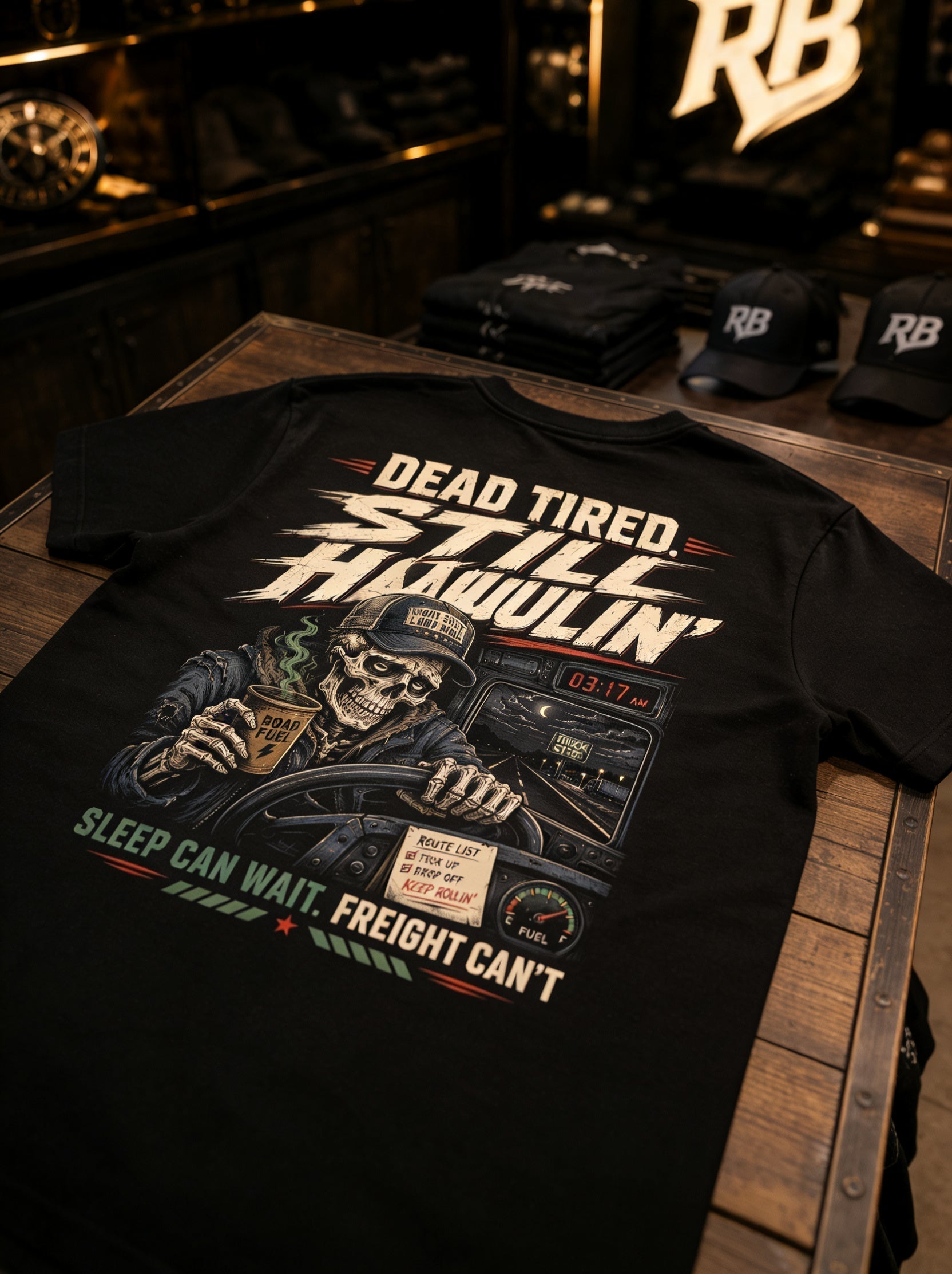 Dead Tired Still Haulin – Tee Back