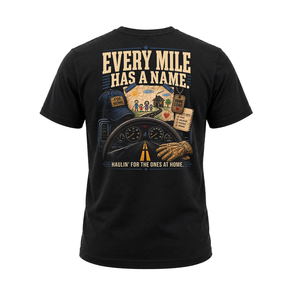 Every Mile Has A Name – Tee Front Back