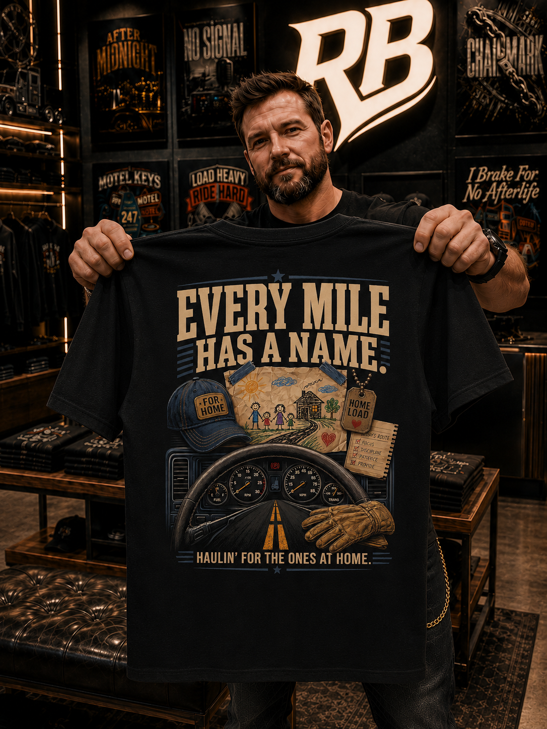 Every Mile Has A Name – Tee Front Back