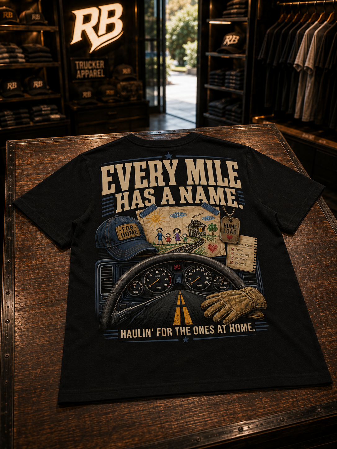 Every Mile Has A Name – Tee Front Back