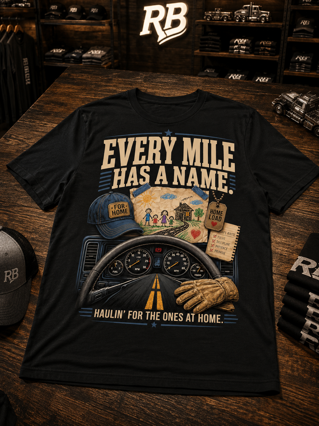 Every Mile Has A Name – Tee Front