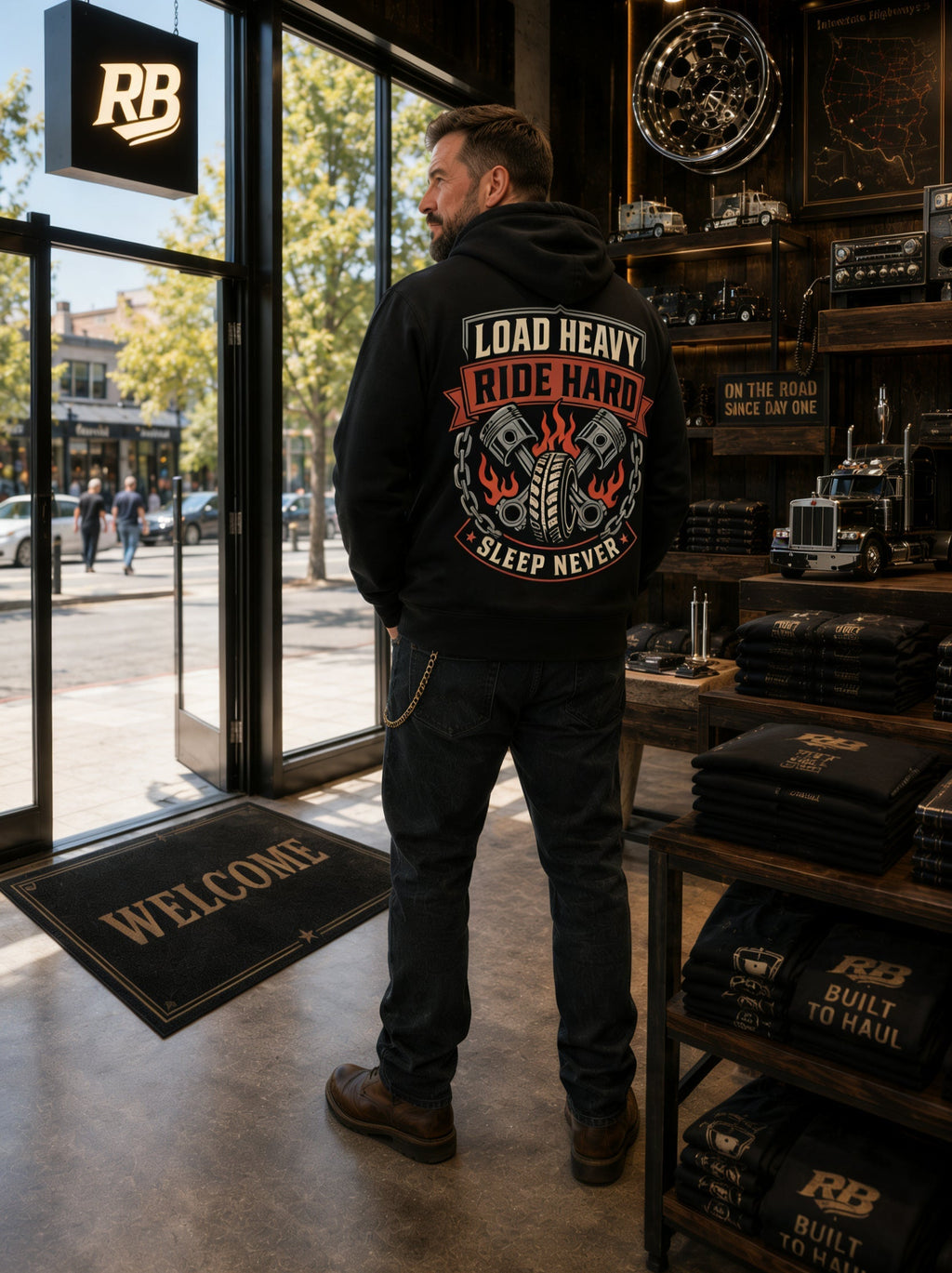 Load Heavy Ride Hard – Hoodie