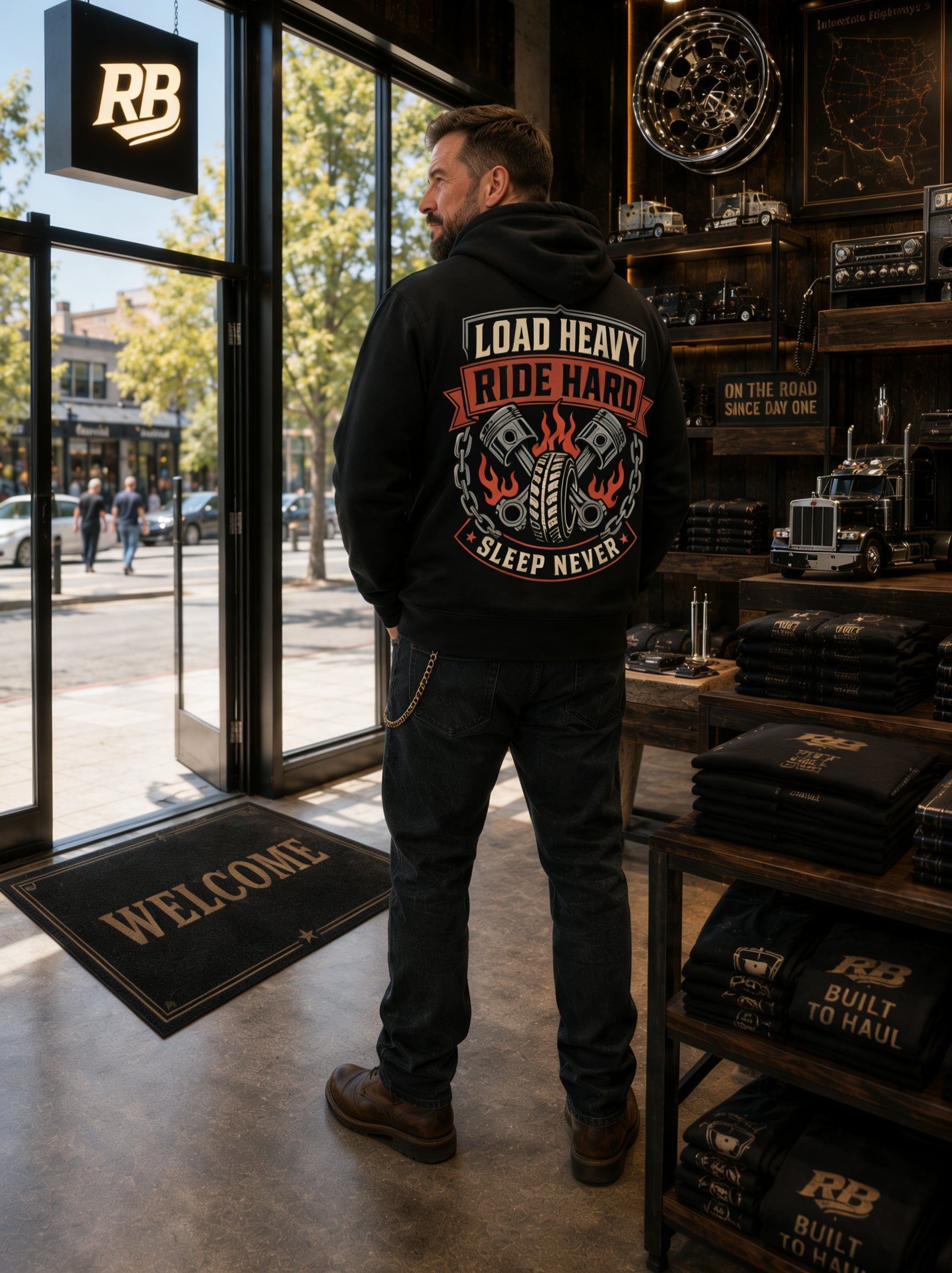 Load Heavy Ride Hard – Hoodie