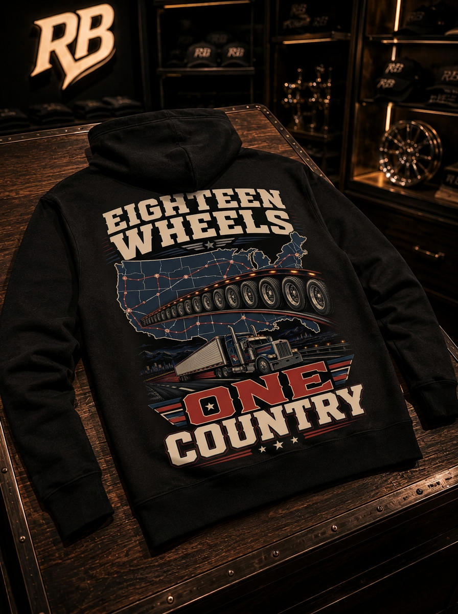 Eighteen Wheels One Country - Hoodie