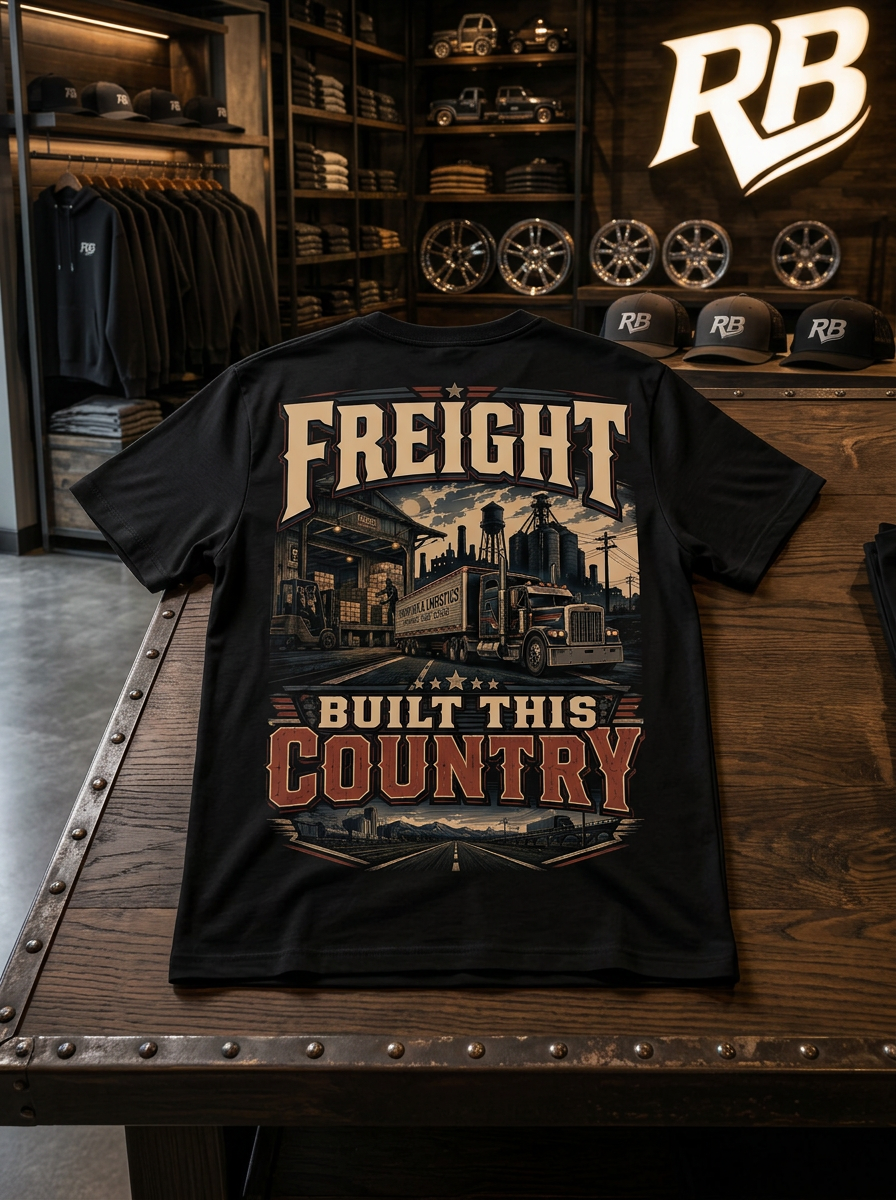 Freight Built This Country - Tee Front Back