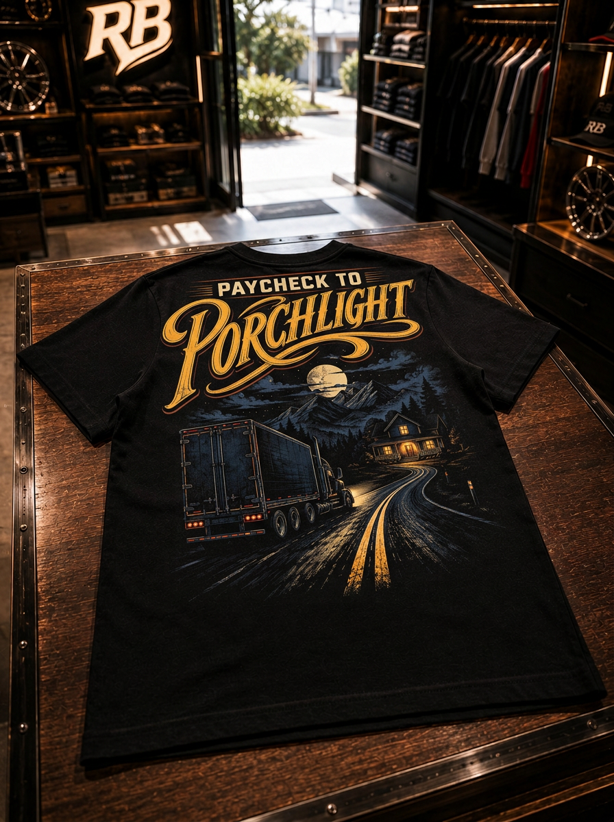Paycheck To Porchlight - Tee Back