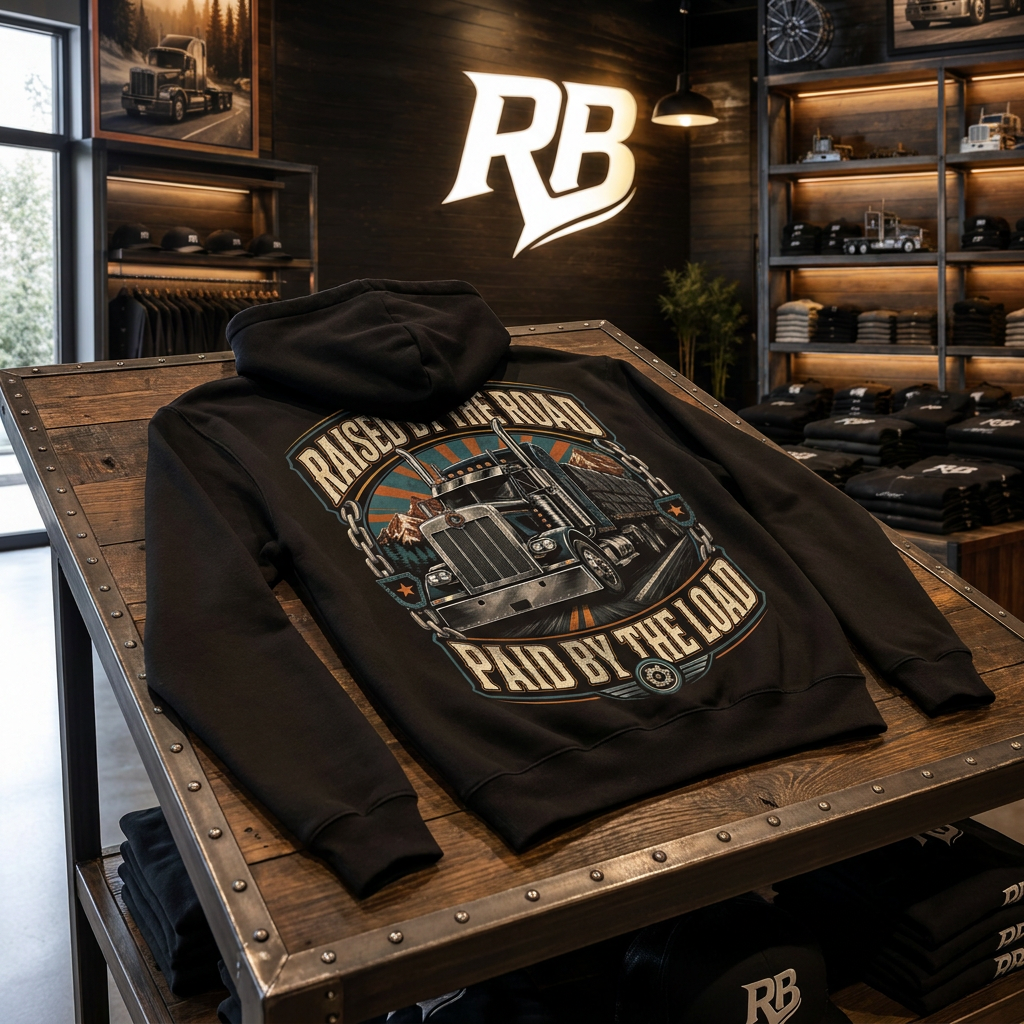 Raised By The Road. Paid By The Load - Hoodie