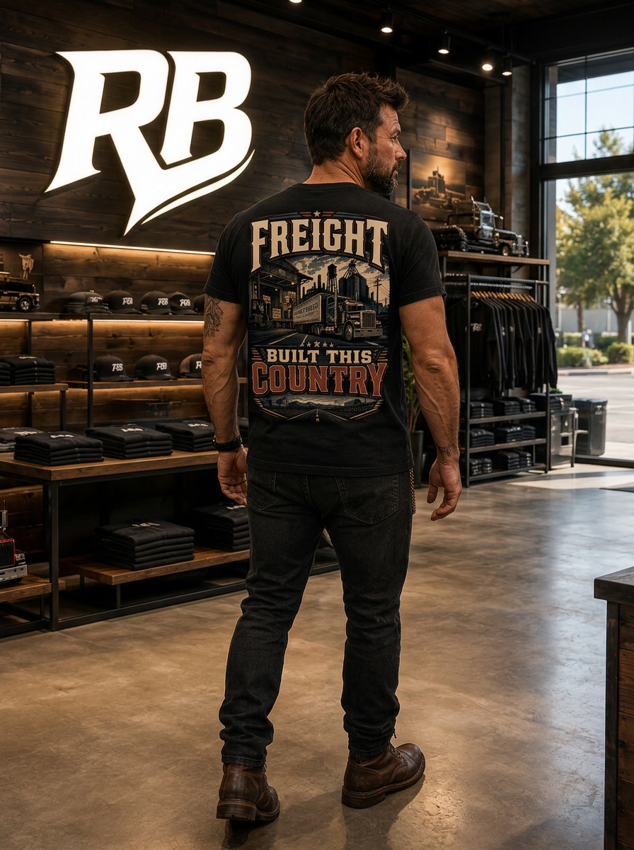 Freight Built This Country - Tee Front Back