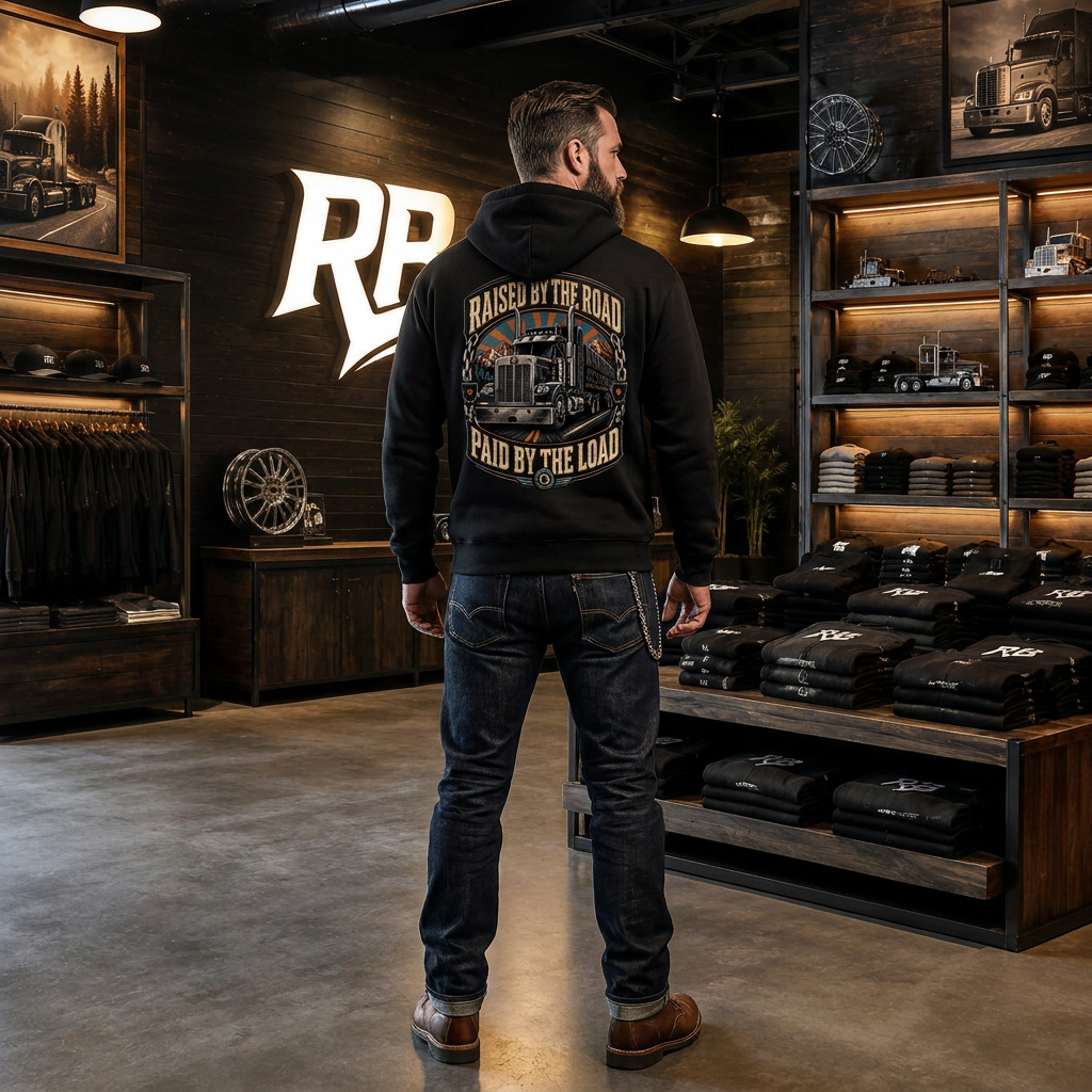 Raised By The Road. Paid By The Load - Hoodie