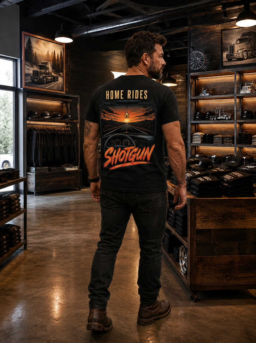 Home Rides Shotgun - Tee Front Back